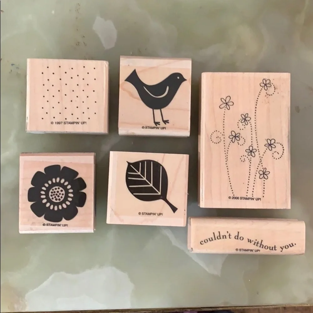 Spring Stamp in’ Up! Clean/used stamp set